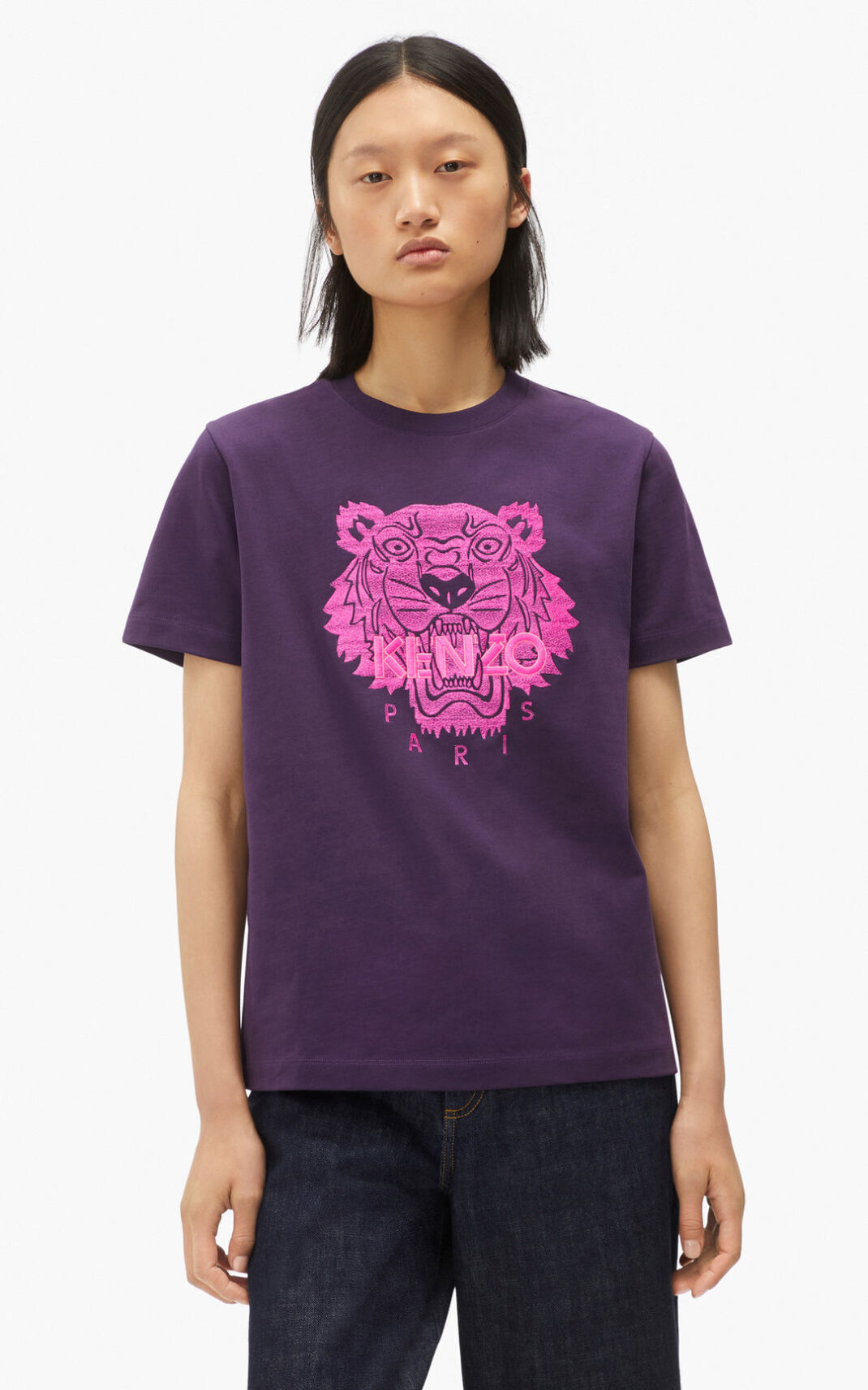 Kenzo Loose Tiger Póló Női Lila | ID.657694